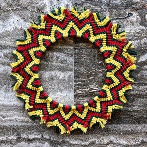 Handmade Trippy Unique Macrame Mandala Art